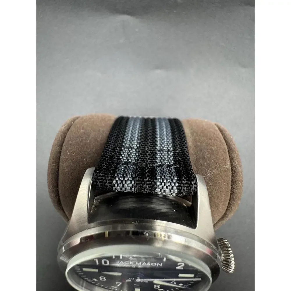 Jack Mason JM-A101-004 Pilot Watch Classical Navy Men's - Very Rare Striped Band